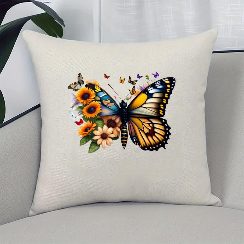 Sunflower Butterfly Iron on Stickers DIY Clothing Accessories