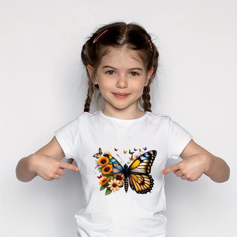 Sunflower Butterfly Iron on Stickers DIY Clothing Accessories