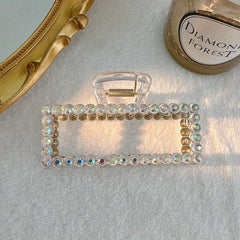 Rhinestone Hair Claw Clips Strong Hold Ponytail Jaw Clips