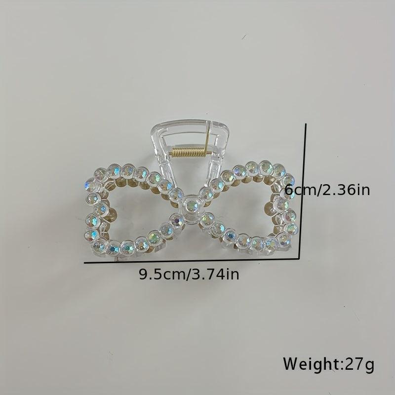 Rhinestone Hair Claw Clips Strong Hold Ponytail Jaw Clips