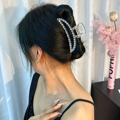 Rhinestone Hair Claw Clips Strong Hold Ponytail Jaw Clips