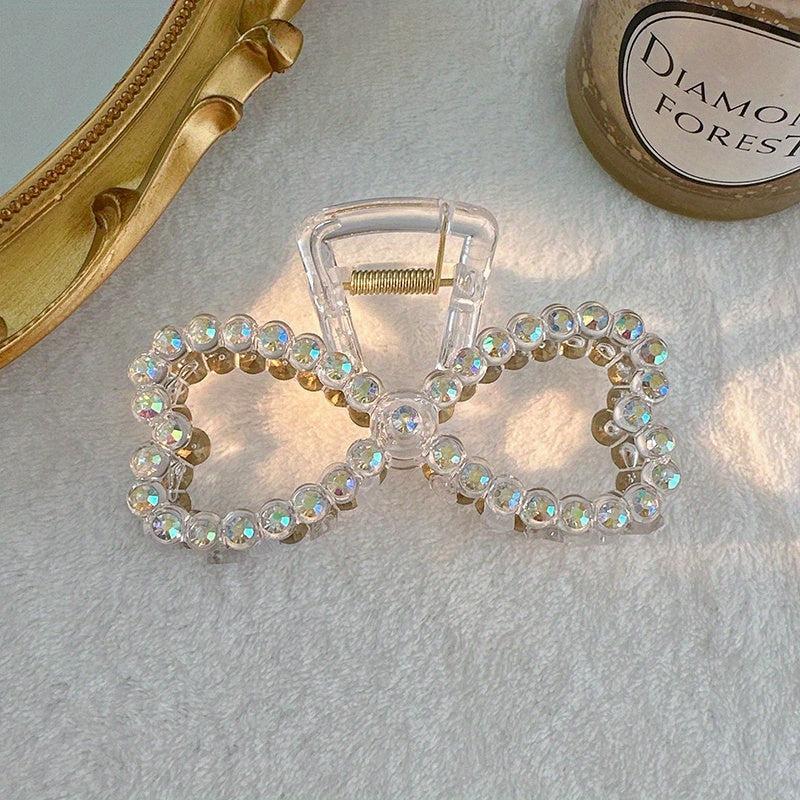Rhinestone Hair Claw Clips Strong Hold Ponytail Jaw Clips