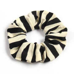 Striped Candy Hair Scrunchies For Women Girls Soft Fabric Scrunchie