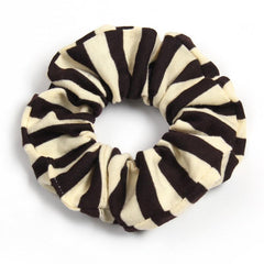 Striped Candy Hair Scrunchies For Women Girls Soft Fabric Scrunchie