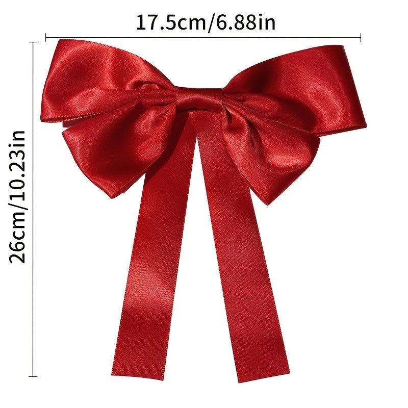 Red Bow Ribbon Headgear Hairpin Hair Accessories