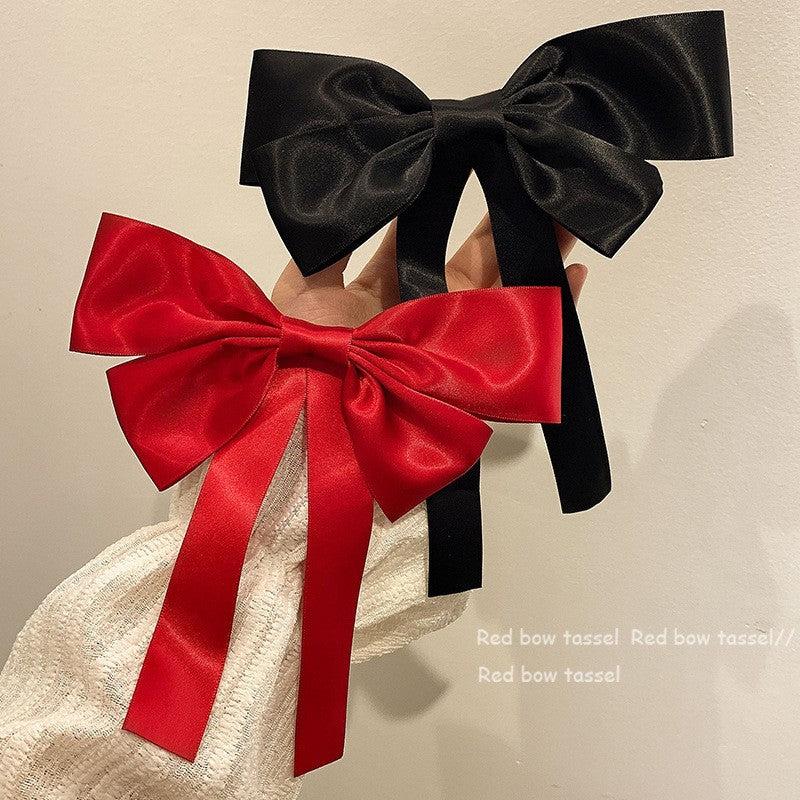 Red Bow Ribbon Headgear Hairpin Hair Accessories