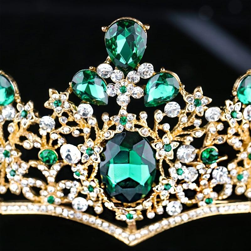 Princess Tiara Crown Rhinestone Headband for Wedding Prom Party