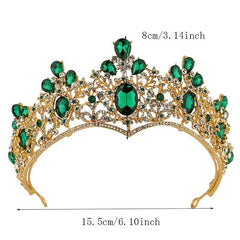 Princess Tiara Crown Rhinestone Headband for Wedding Prom Party