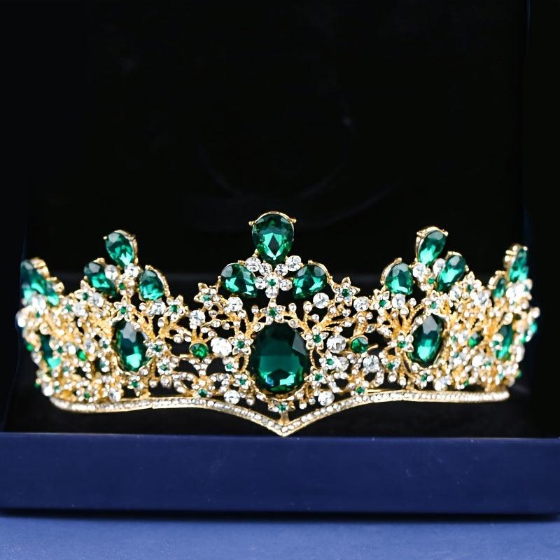 Princess Tiara Crown Rhinestone Headband for Wedding Prom Party