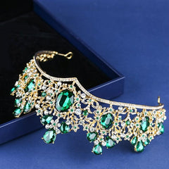 Princess Tiara Crown Rhinestone Headband for Wedding Prom Party