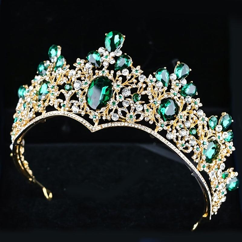 Princess Tiara Crown Rhinestone Headband for Wedding Prom Party