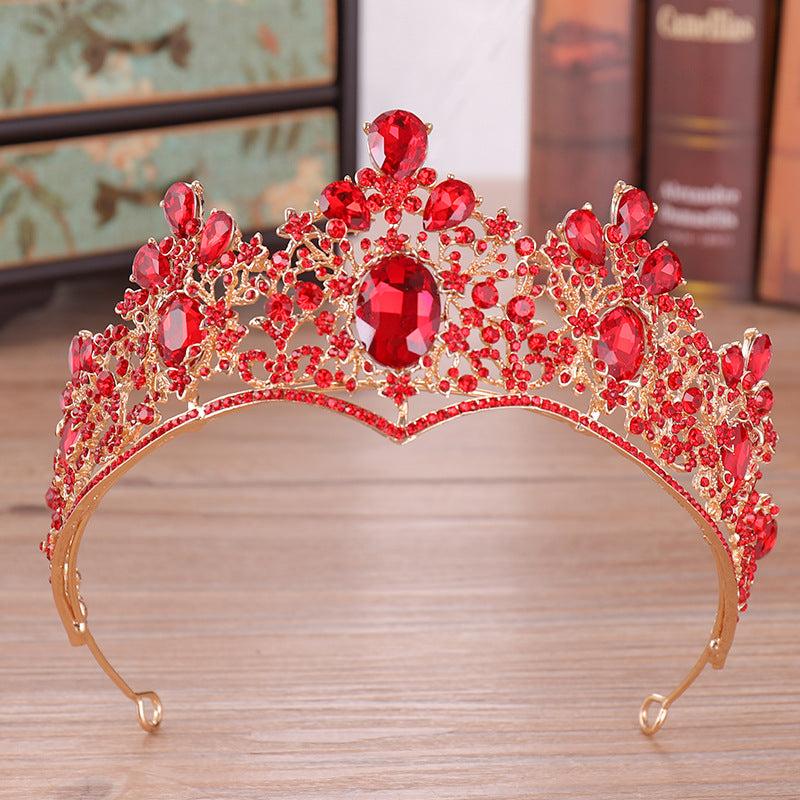Princess Tiara Crown Rhinestone Headband for Wedding Prom Party