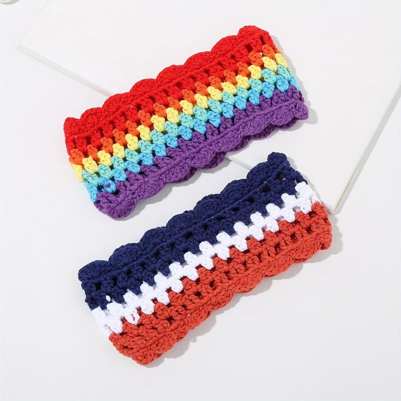 Colorful Crochet Headband Soft Winter Headband