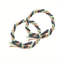 2pcs Braid Hair Rope Knotted Hair Tie Ponytail Elastic Hair Tie Hair Accessories