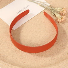5pcs Matte Morandi Wide Headband Solid Headdress Style Hair Band