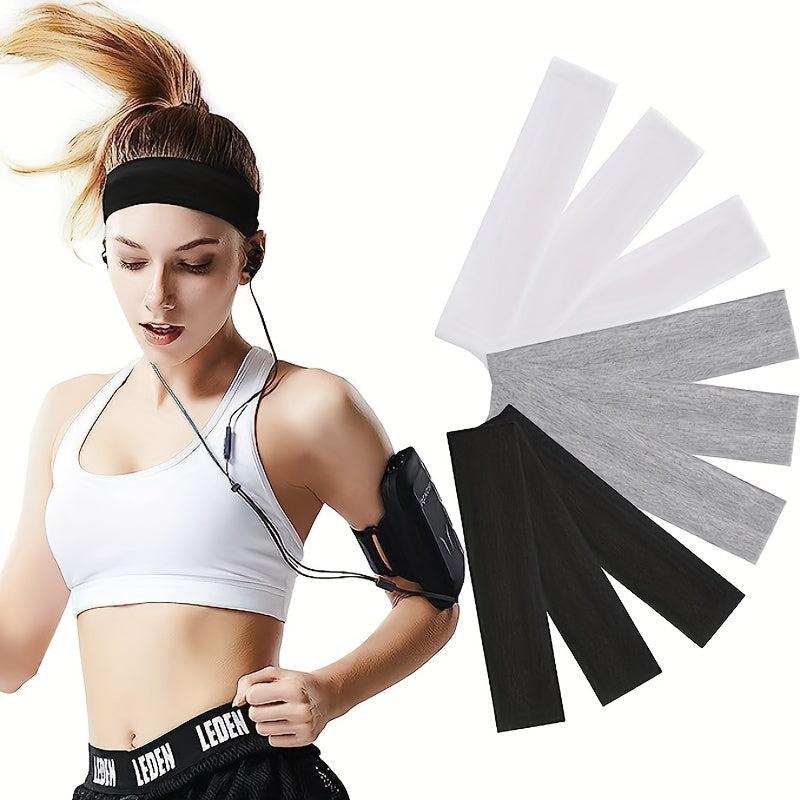 Yoga Elastic Headband for Women Fitness Sweat Absorbent Hair Band
