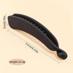 Frosted Solid Hair Claw Clip Ponytail Holder Barrette Hair Accessories