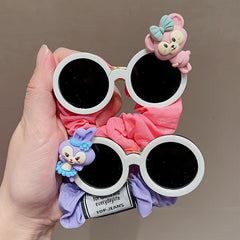 Kids Sunglasses Scrunchie Hair Rope Ponytail Accessories