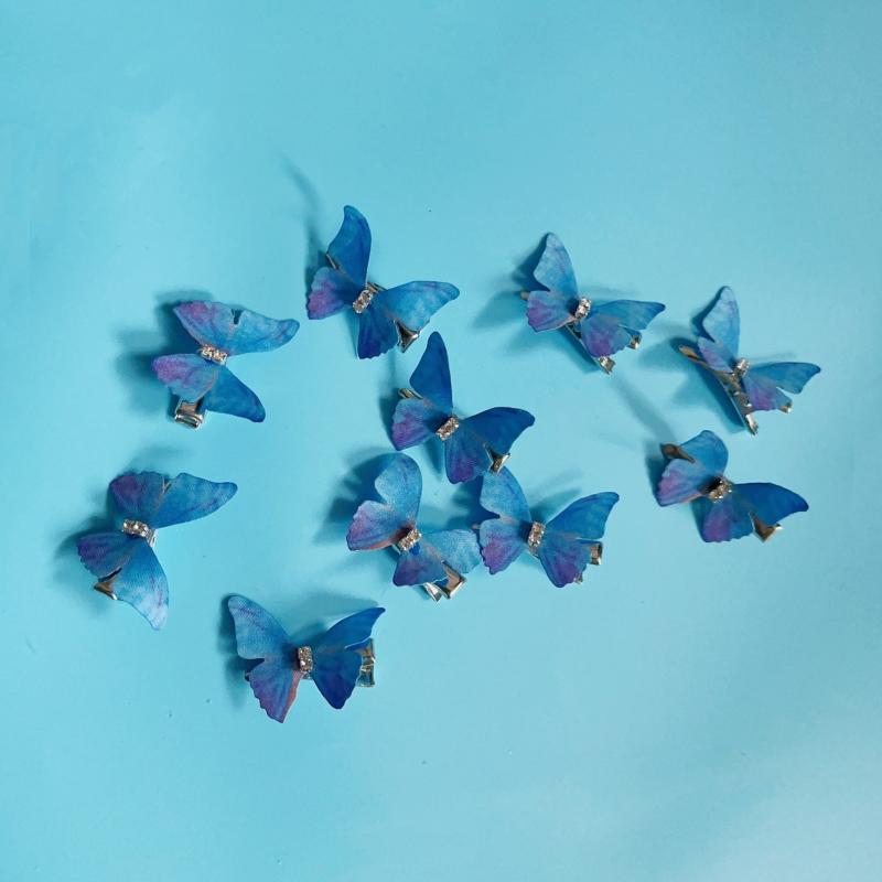 Butterfly Metal Hair Clips With Tassels Hairpin Headwear Accessories