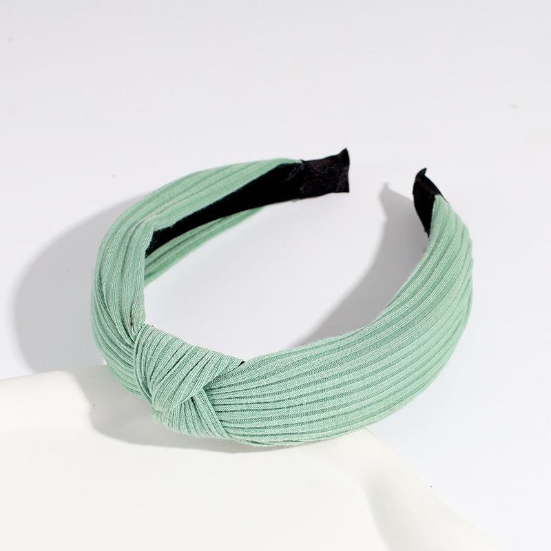 Knotted Wide Brim Hair Hoop Cross Hair Accessories
