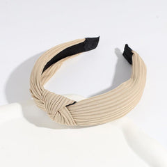Knotted Wide Brim Hair Hoop Cross Hair Accessories