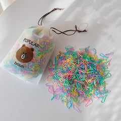Colorful Small Elastic Hair Bands Ponytail Holder Rubber Bands Headband