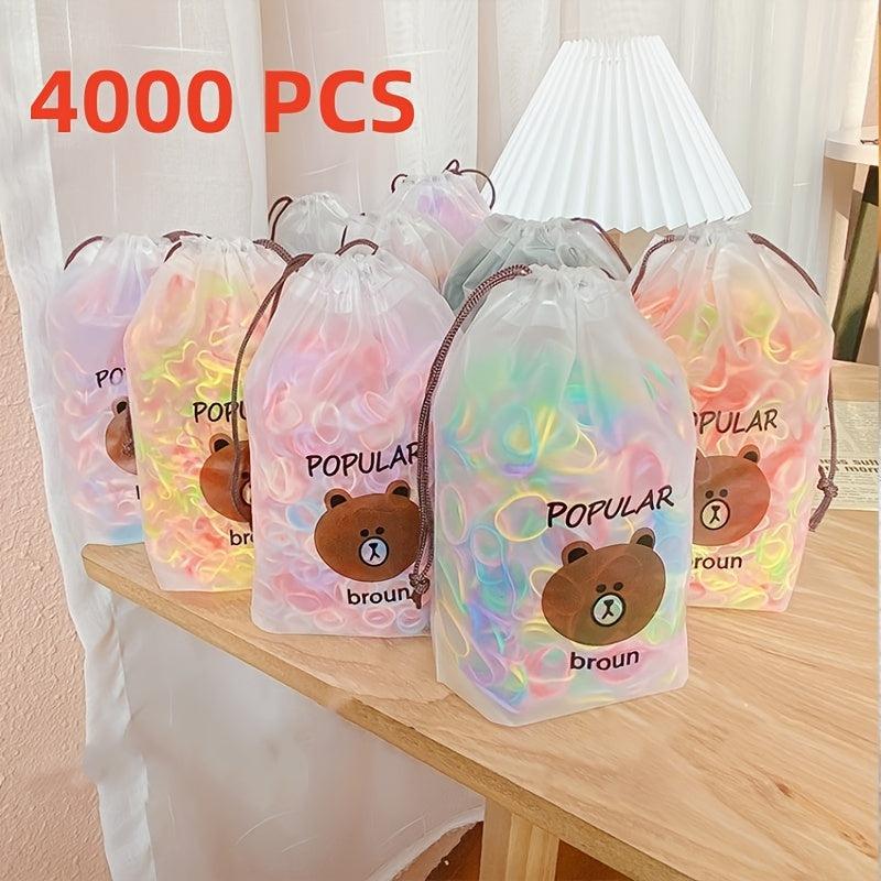 Colorful Small Elastic Hair Bands Ponytail Holder Rubber Bands Headband