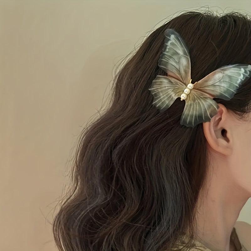 3pcs Butterfly Hair Claw Vintage Clip for Side Hair Bang Braids Women Girls
