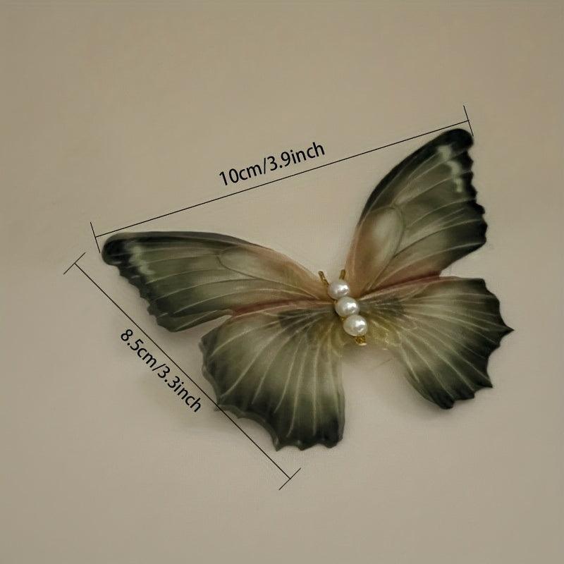 3pcs Butterfly Hair Claw Vintage Clip for Side Hair Bang Braids Women Girls