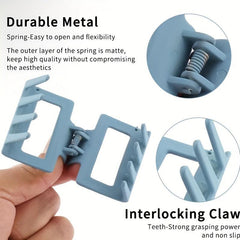 4pcs Matte Hair Claw Clips Strong Hold Grip Hair Jaw Clip For Thick Hair