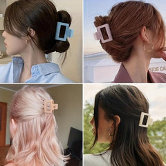 4pcs Matte Hair Claw Clips Strong Hold Grip Hair Jaw Clip For Thick Hair