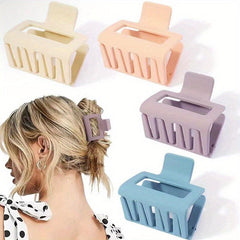 4pcs Matte Hair Claw Clips Strong Hold Grip Hair Jaw Clip For Thick Hair