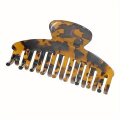 Vintage Acetate Hair Claw Leopard Print Hair Clip Ponytail Holder