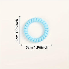 6pcs Spiral Hair Tie Elastic Hair Ropes Women Head Ropes Daily Hair Accessories