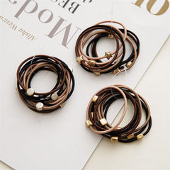 10pcs Star Shape Hair Tie Elastic Hair Rope Solid Ponytail Tie Hair Accessories