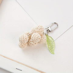Handmade Crochet Ball Keychain Woven Pendant Gift
