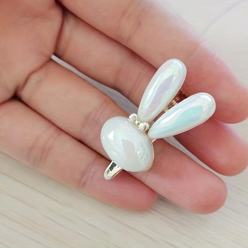 Bunny Faux Pearl Hairpin Side Hairpin Bangs Hairpin Hair Accessories