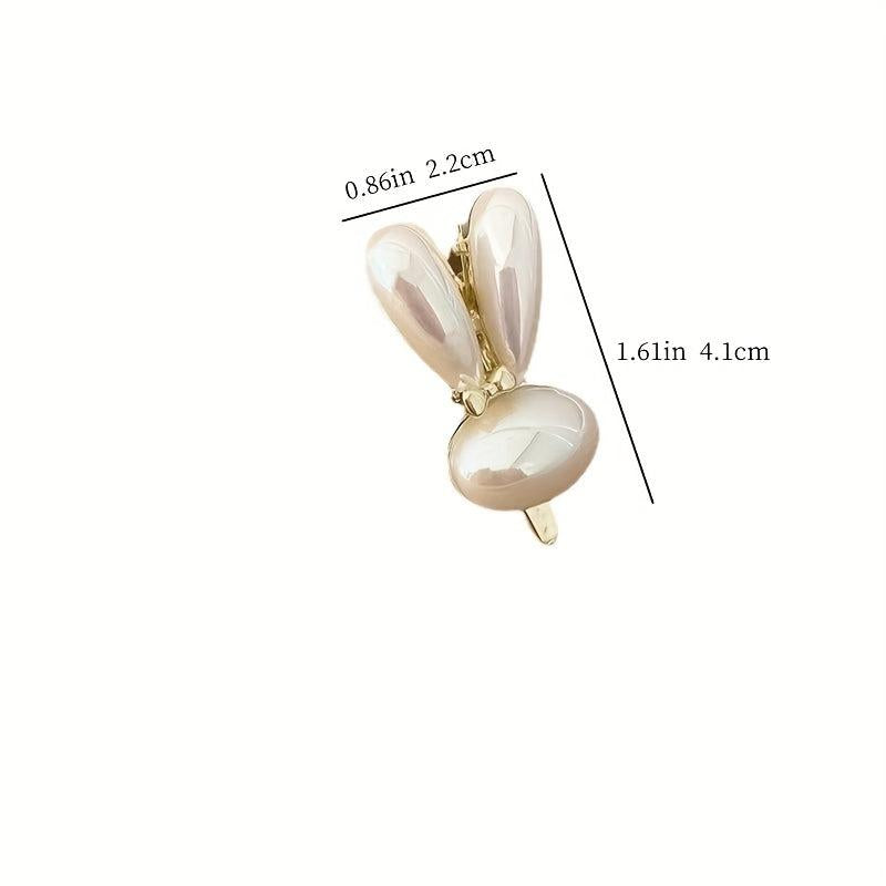 Bunny Faux Pearl Hairpin Side Hairpin Bangs Hairpin Hair Accessories