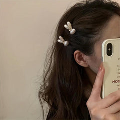 Bunny Faux Pearl Hairpin Side Hairpin Bangs Hairpin Hair Accessories