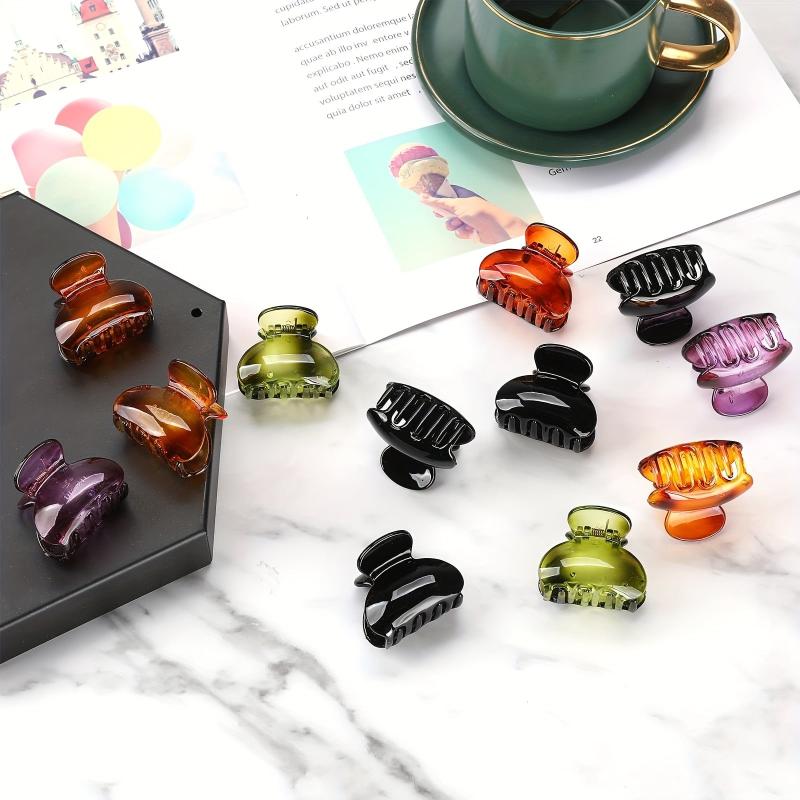 12pcs Small Acrylic Hair Claw Hair Accessories