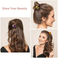 12pcs Small Acrylic Hair Claw Hair Accessories