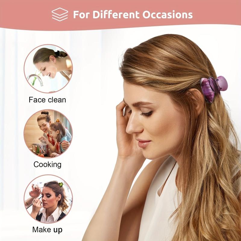 12pcs Small Acrylic Hair Claw Hair Accessories