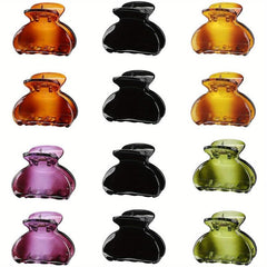 12pcs Small Acrylic Hair Claw Hair Accessories