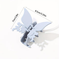 3PCS Butterfly Hair Clip Women's Frosted Hair Clips