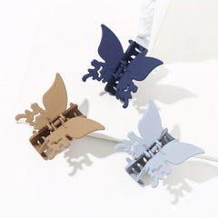 3PCS Butterfly Hair Clip Women's Frosted Hair Clips