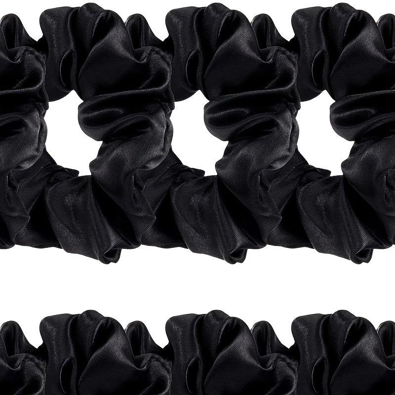 10pcs Satin Scrunchies Hair Ties Elastic Hair Bobbles Ponytail Holders