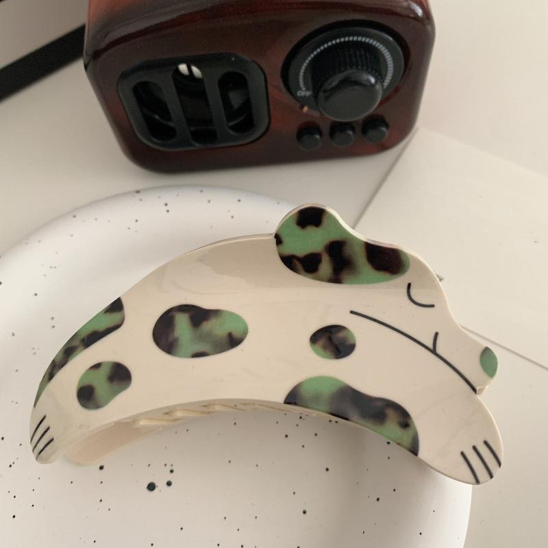 Cartoon Spotted Dog Hair Claw Banana Clip Hairgrip