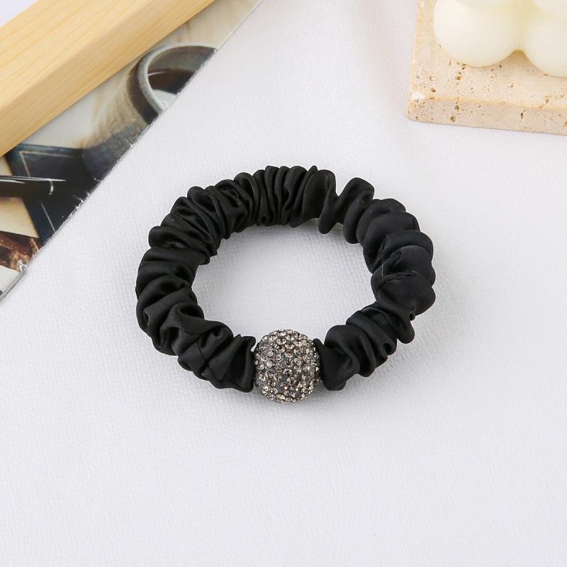 Rhinestone Hair Tie 1 Pack - Fabric