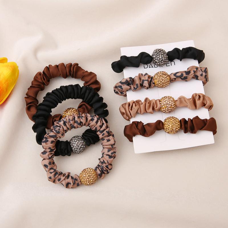 Rhinestone Hair Tie 1 Pack - Fabric