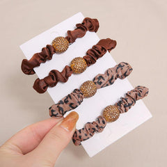Rhinestone Hair Tie 1 Pack - Fabric